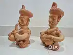 handmade rajasthani design clay figures.