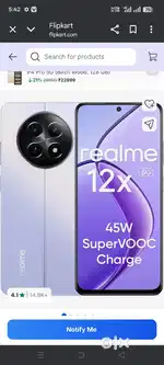 Realme 12x 5g 1year old acchi condition h