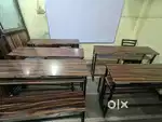 School desks and benches for 5th 12th students
