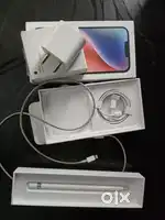 Apple original adapter,cable and pencil with boxes