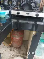 Cylinder with 2 burner stove