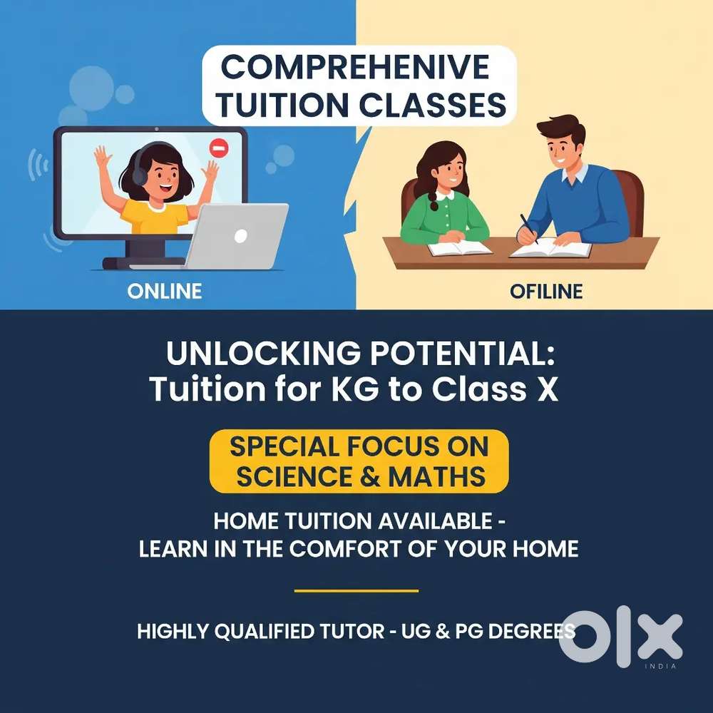 Online and Offline Tuition classes for KG to Class X.
