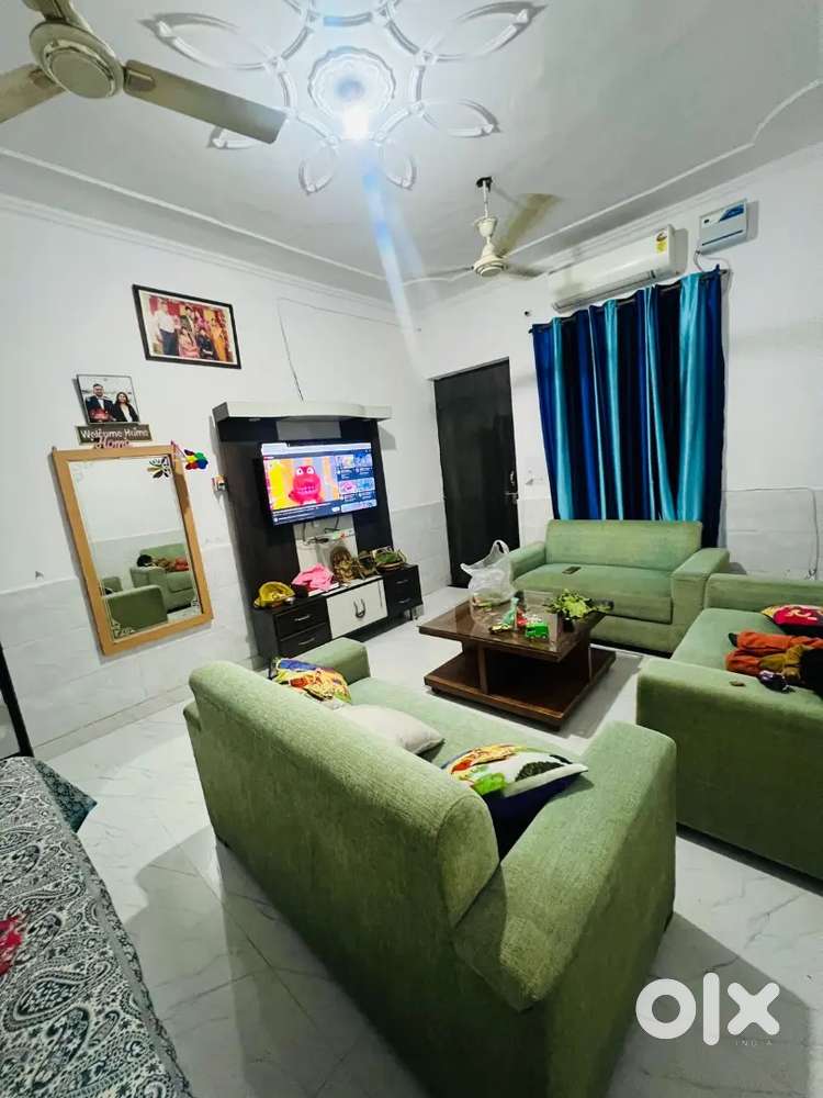4BHK with car parking and modular kitchen.