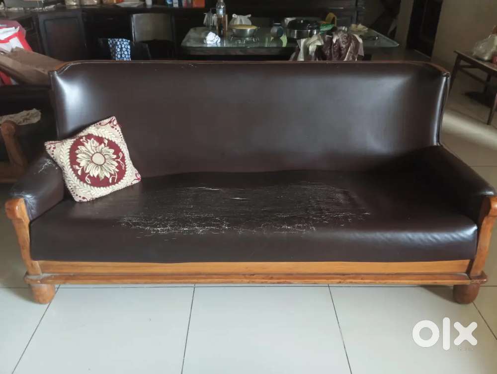 Leather 5 seater sofa set