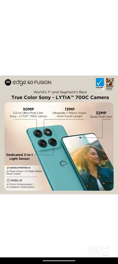 Motorola 60 fusion 8/256 20 days old new phone