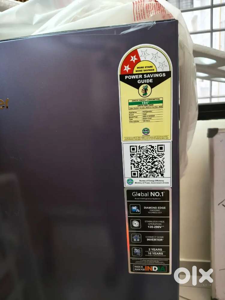 Haier unboxed  190 ltr Brand new