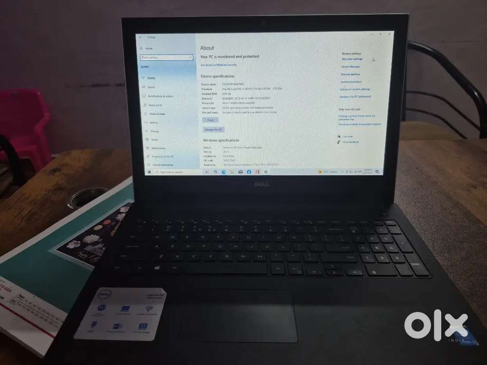 Dell laptop, 4gram 500gb memory