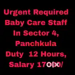 Baby Care Job chandigarh Tricity