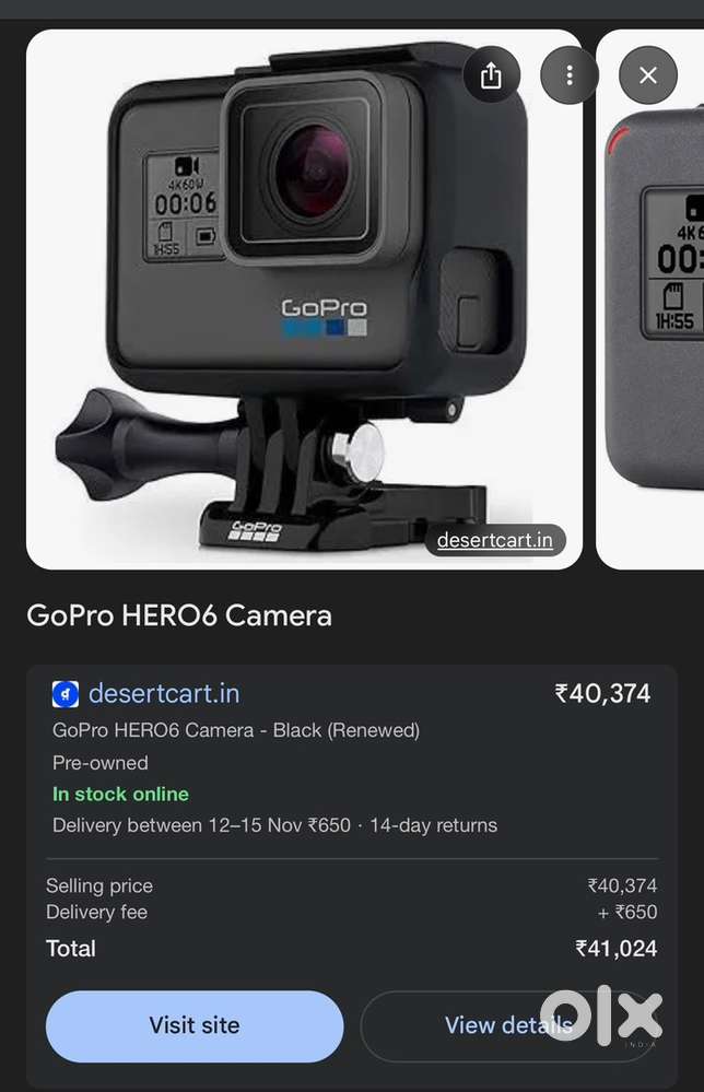 Go Pro Hero 6 black excellent condition