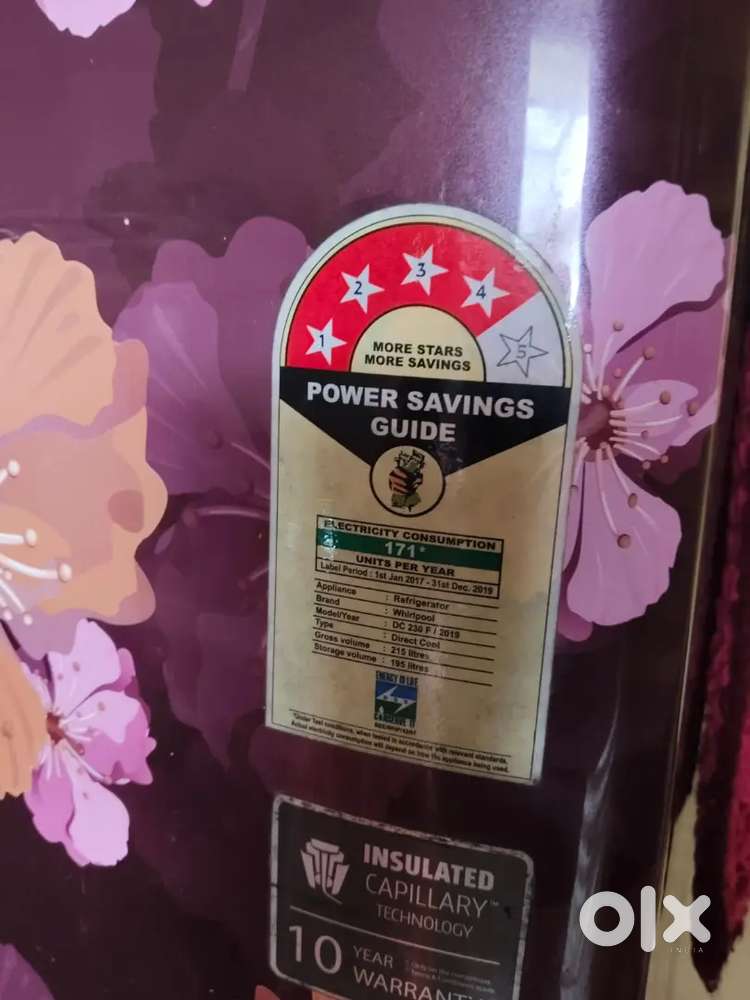 Whirlpool 195 ltr.4star single door.