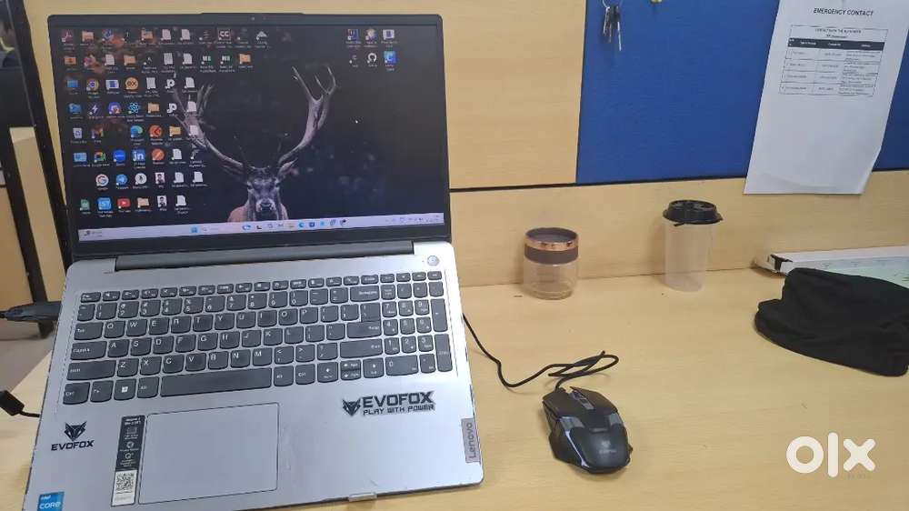 lenovo 11th gen intel core i3 (2023)+lenovo laptop bag (1000/-)