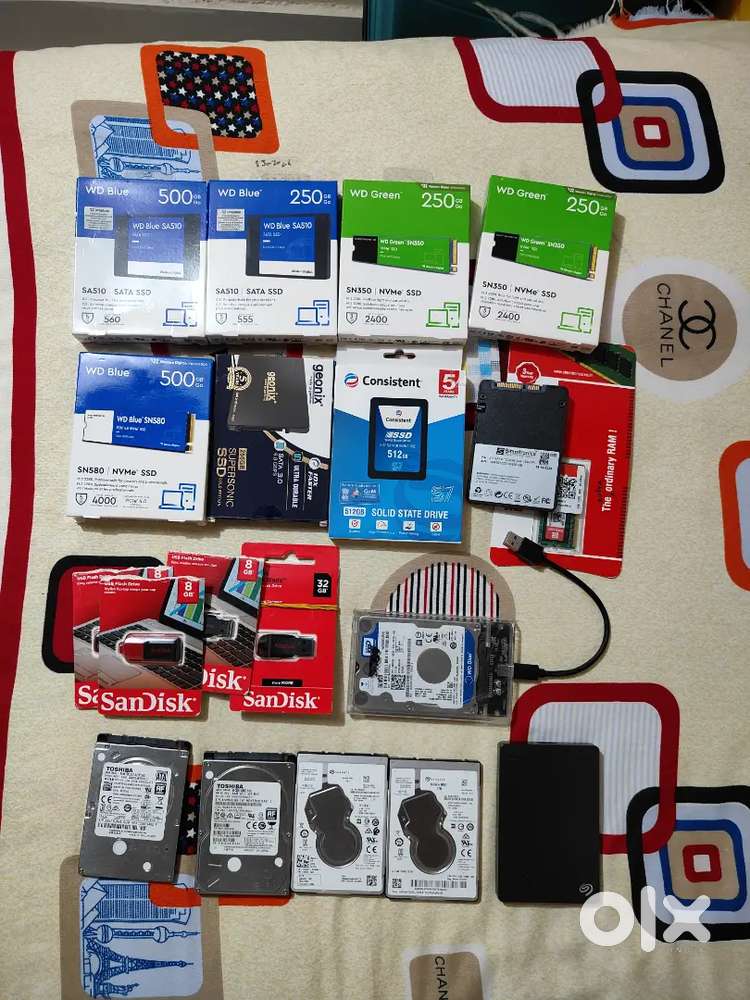 500gb 250gb Nvme Ssd/1tb sata ssd/8gb 32gb pendrive win 10 11,ram exte