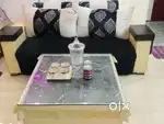 7 Seater Sofa with glass top centre Table