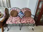 4 seater heavy iron sofa set for sale like a good condition 3 year old