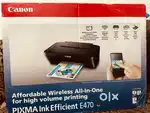 Canon PIXMA E470 Wireless All-in-One Ink Efficient Printer – FOR SALE