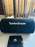 Rockford base tube with dual channel amplifier