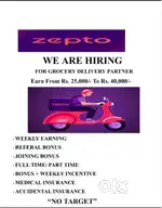 Zepto delivery Partner