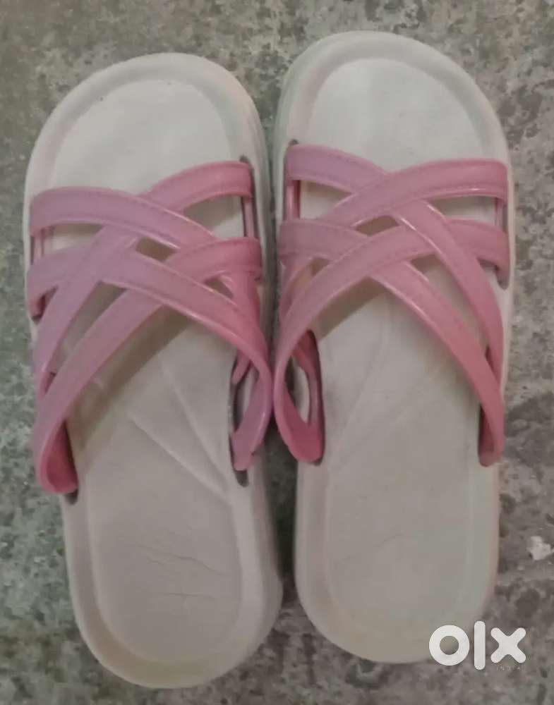 New Korean simple solid cross flat heel fashion slippers