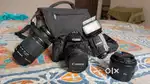 Canon EOS 550D (Original Kiss X4) + EFS 55-250 + EF50mm + YN468-II spe