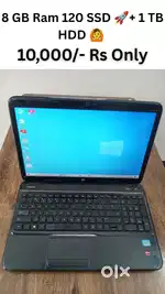 Hp Laptop 8 GB Ram 128 GB SSD+1 TB HDD