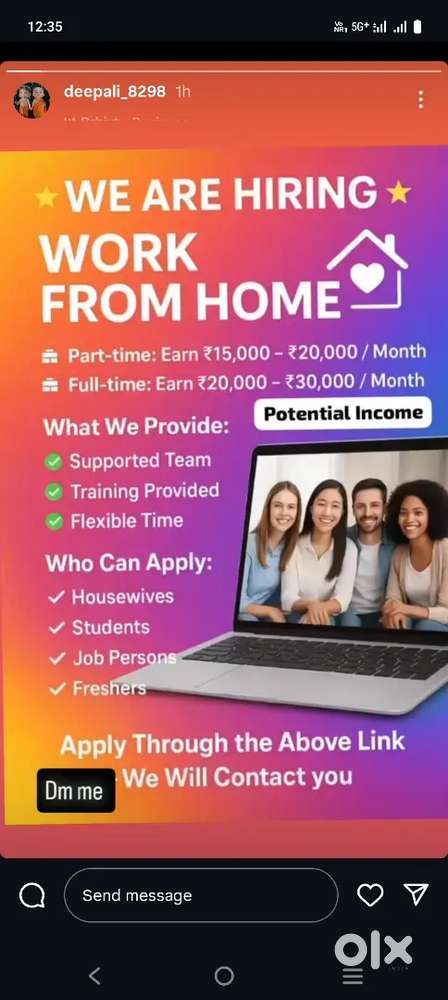 Work from home opportunity
