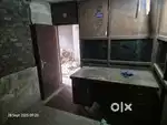 Wooden Partition With Two Door And Glass