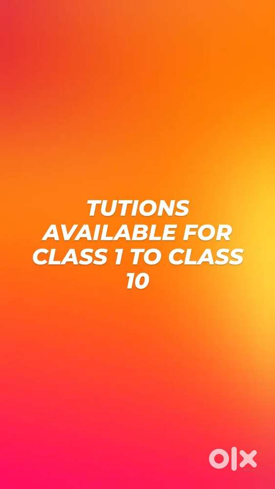 Home Tutions for class 1 to class 10