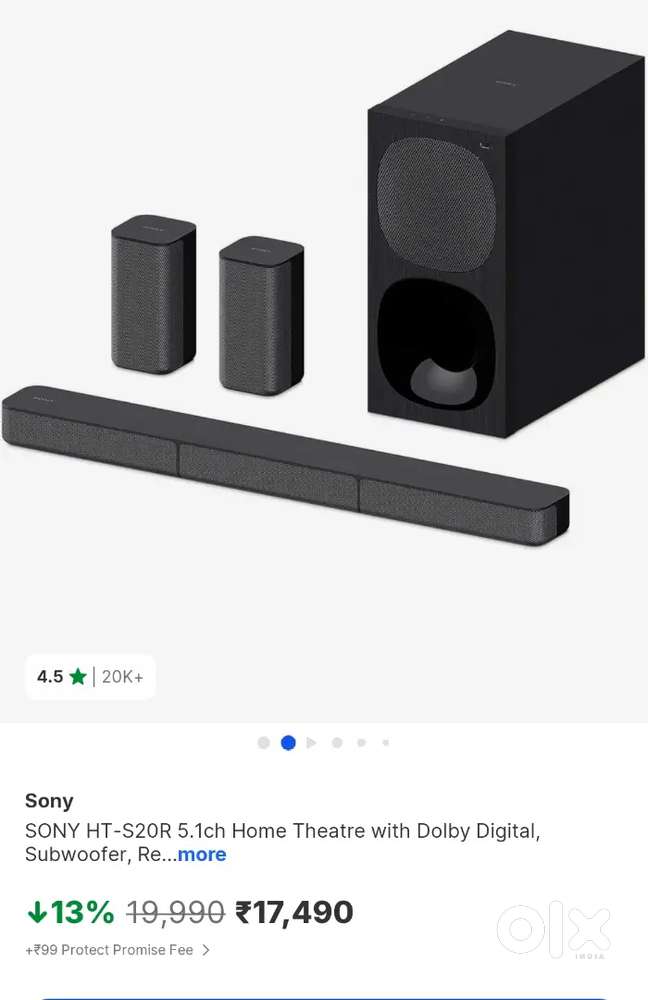 SONY HT-S20R 5.1ch Home Theatre with Dolby Digital, Subwoofe, 400 W