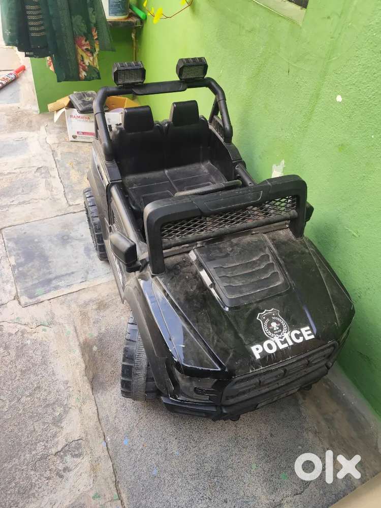 Kids battery car and computer table