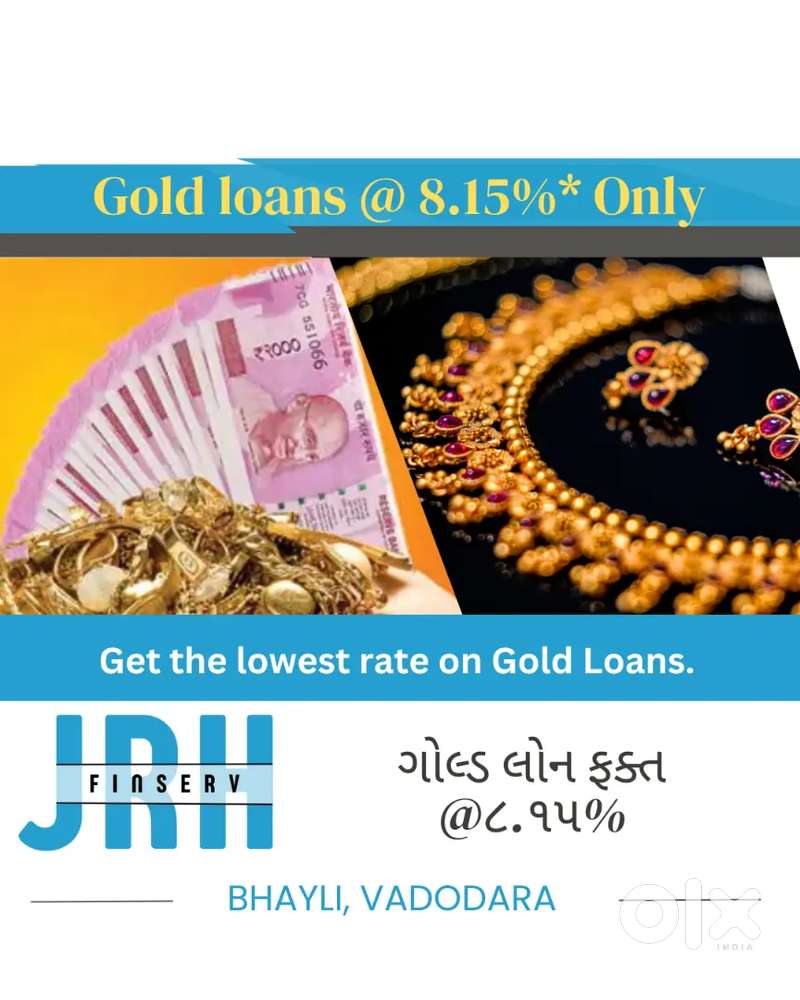 Lowest Gold Loan Rate 8.15% Get Highest Value of Gold at 8750/- Per gm