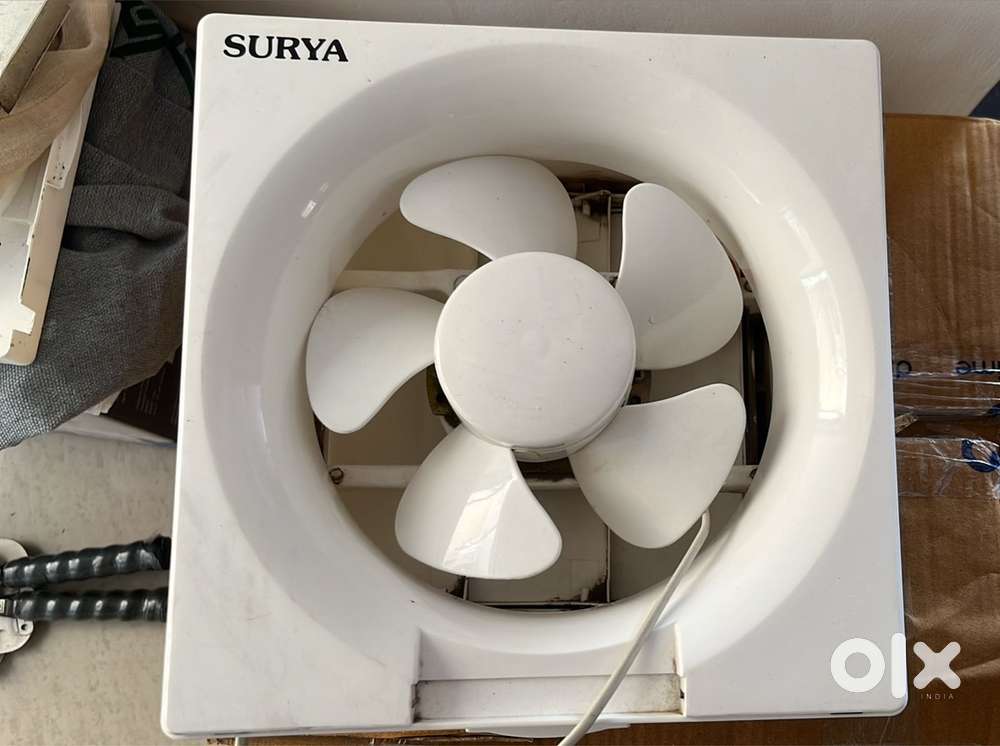 Surya Exhaust Fans (3 Pieces) – Almost New, White Color