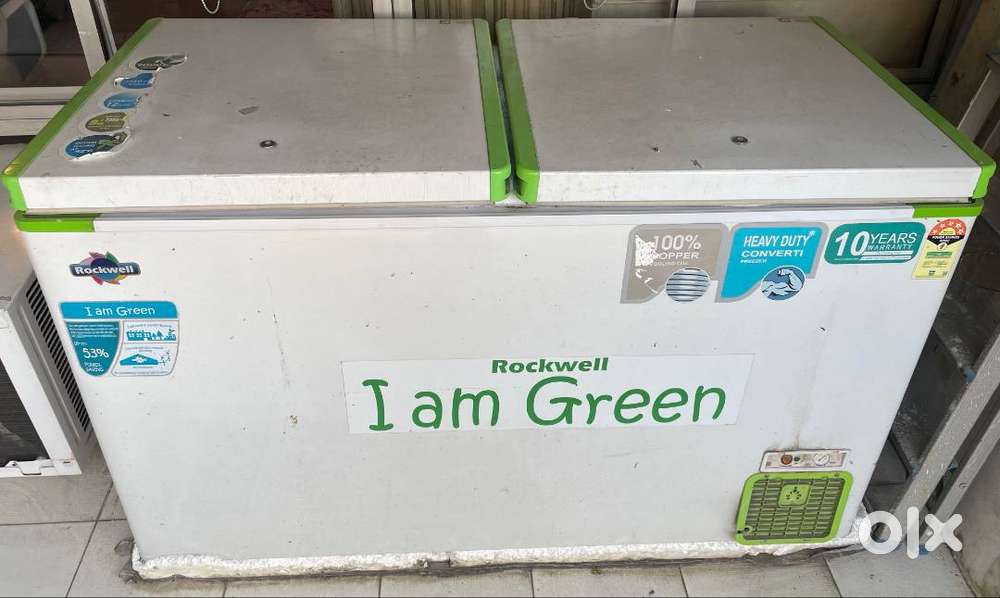 Rockwell 380 L Double Door Standard Deep Freezer  (White, 5 Star