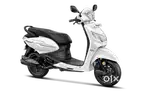 Bike run dual battery and petrol hybrid scooter for