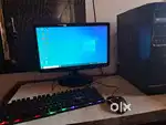 Full set computer With monitor ,cpu and gaming keyboard and mouse rgb