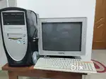 Computer Monitor Samsung 2005 and CPU 2005 and Keyboard