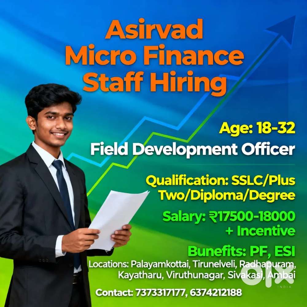 Collection job , Asirvad micro finance limited