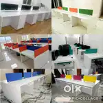 Workstation chairs office tables furniture desk cubicles partition