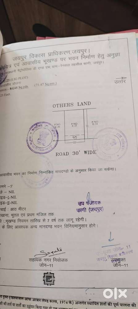 Plot at diggi malpura road
