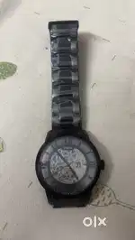 Fossil men skeleton dail and stainless steel strap  watch ME3269