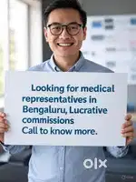 Medical Representative – Lucrative commissions (Bengaluru)