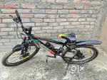 Cycle two months old with disk brakes in both tyre and socker in front