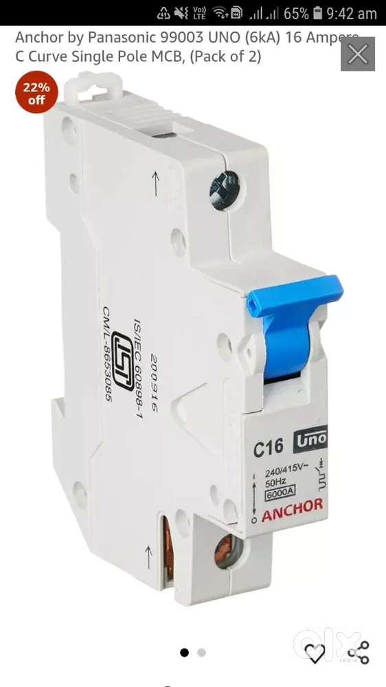 Mcb  16 amp