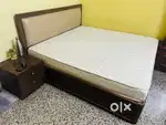 Double bed with 2 side table and matress