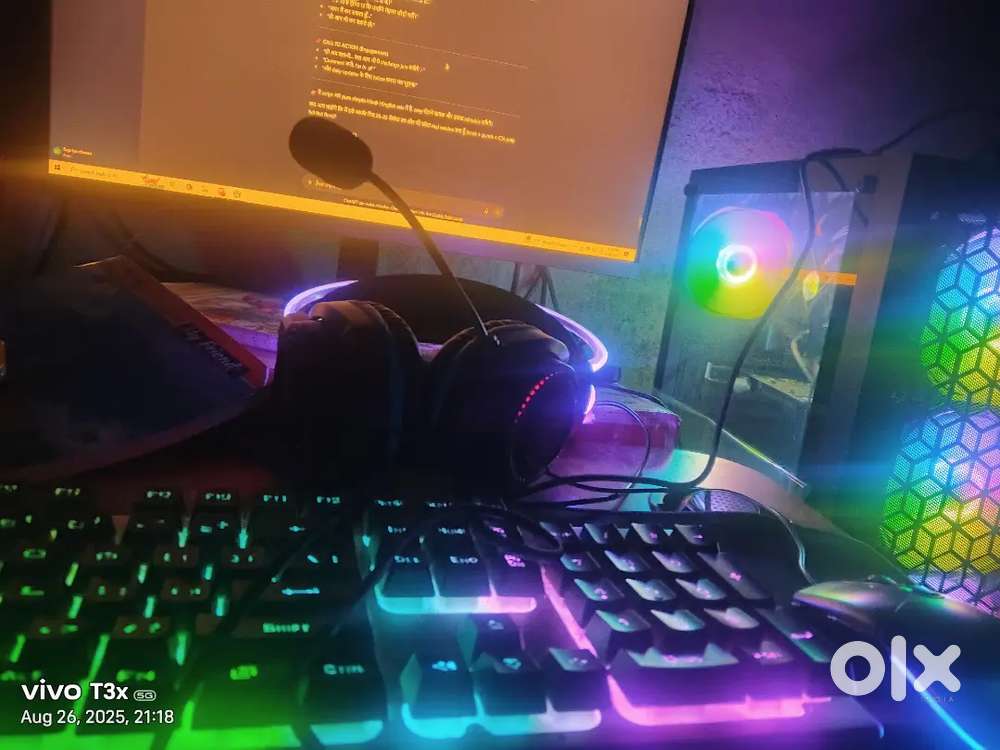 Complete
RGB Gaming PC Setup  i5 + NVIDIA  Monitor + UPS  Degloor