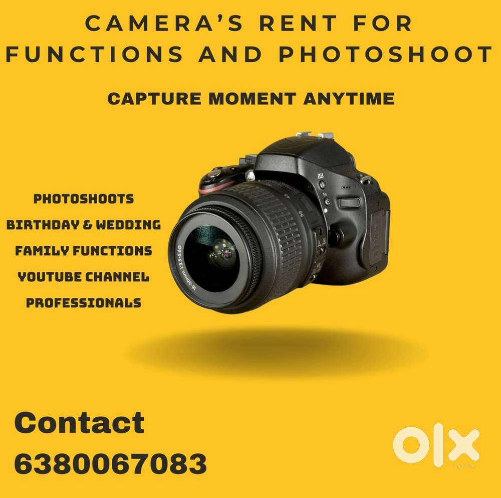 Camera Rent For Functions and Photoshoot