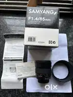SAMYANG 85mm f1.4 MANUAL FOCUS LENS nikon full frame F mount.