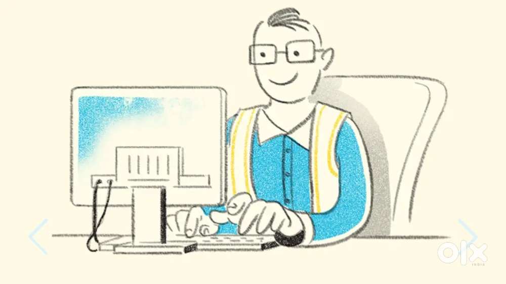 Lady employee with tally software experience