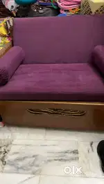 Premium Teak Wood Sofa Cum Bed with Storage –