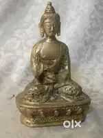Antique pure brass solid heavy budha idols 17/15 cm.