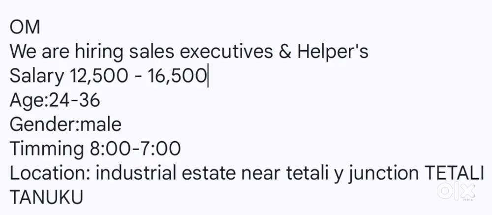 sales executives & Helper's